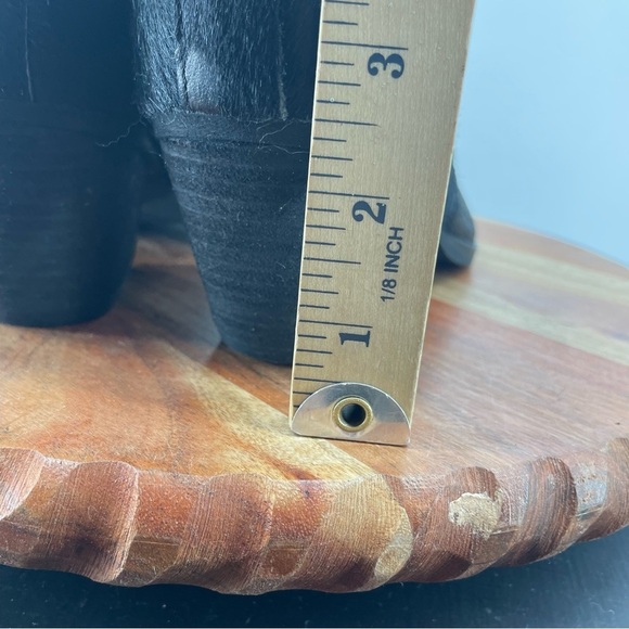 Very Volatile black calf fur ankle boots Sz 10 - Picture 9 of 10